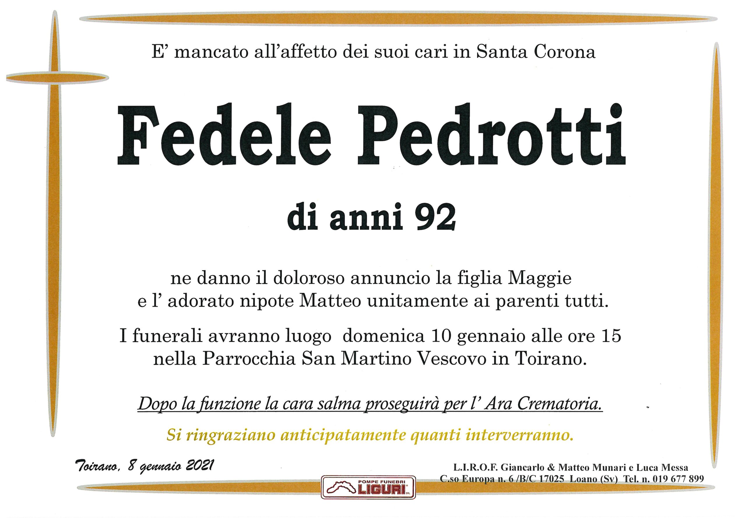 FEDELE PEDROTTI