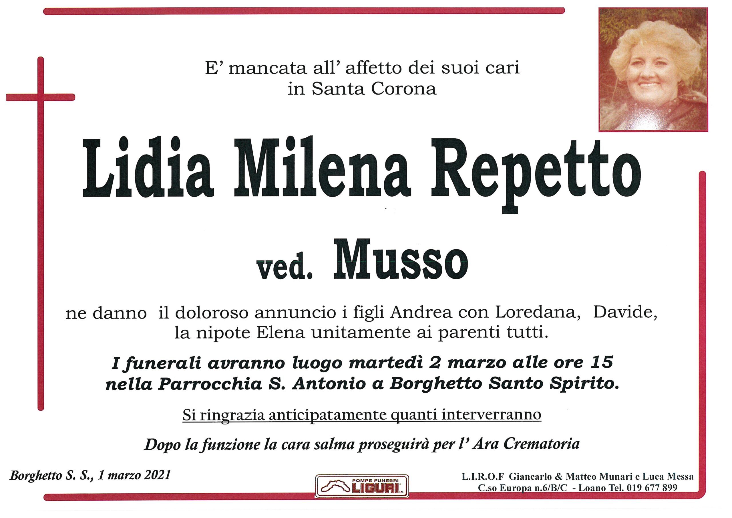 LIDIA MILENA REPETTO