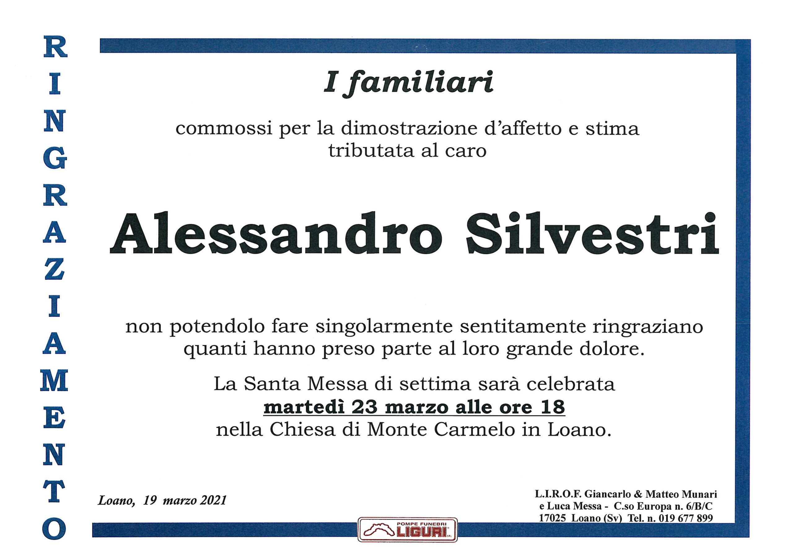 Ring. Silvestri