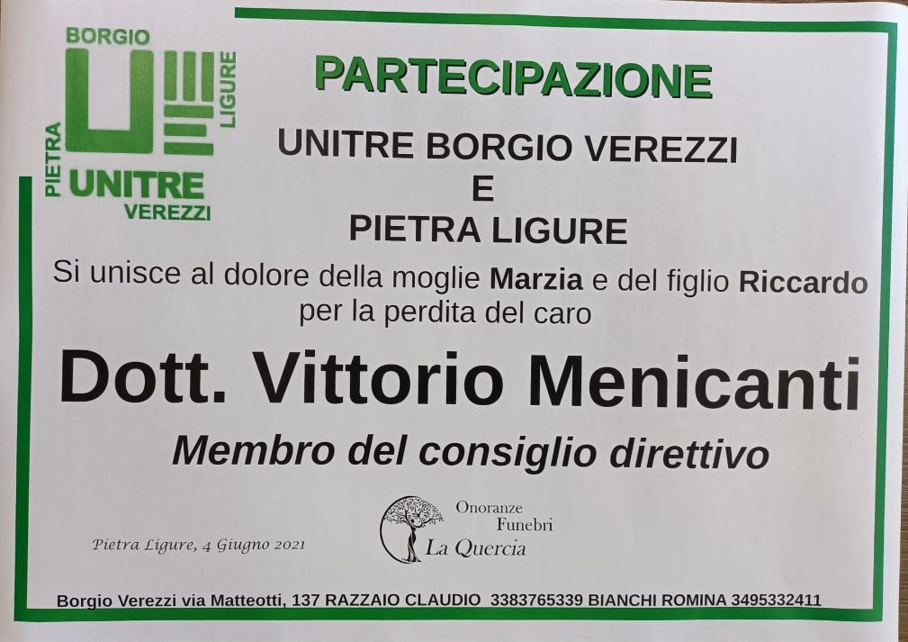 partecipazione dott. Menicanti