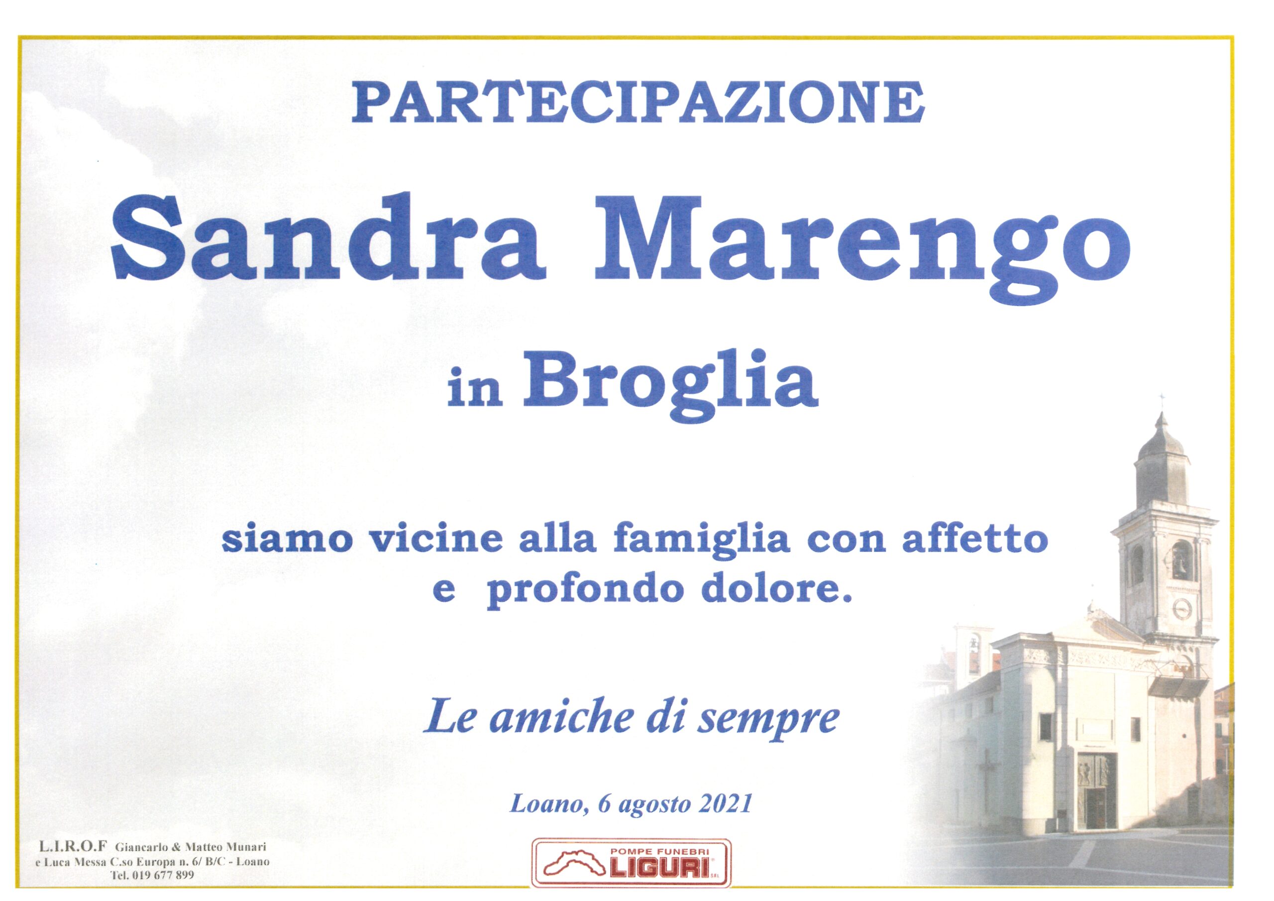 part. SANDRA MARENGO