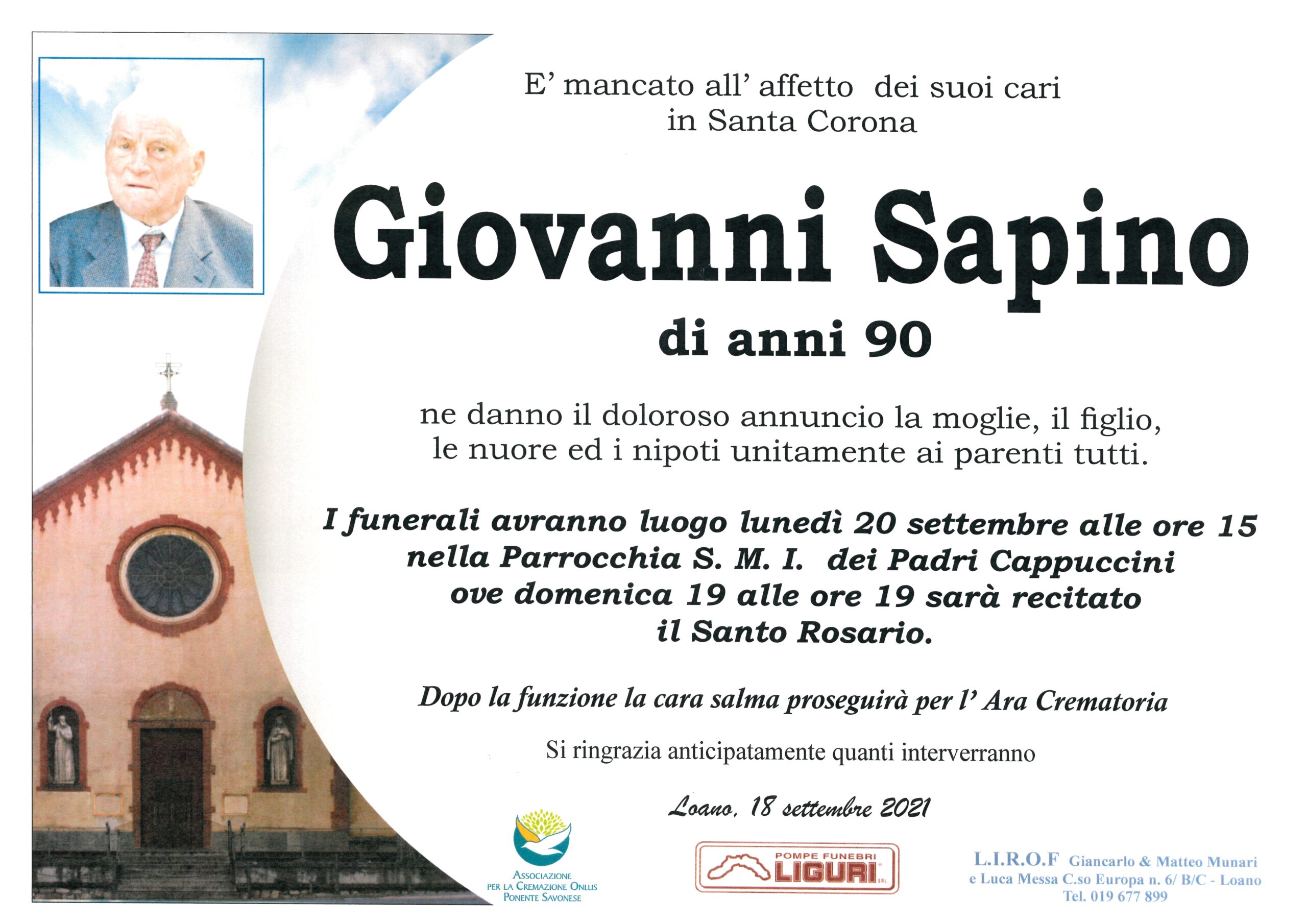 LUTTO SAPINO