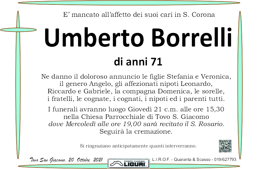 lutto BORRELLI