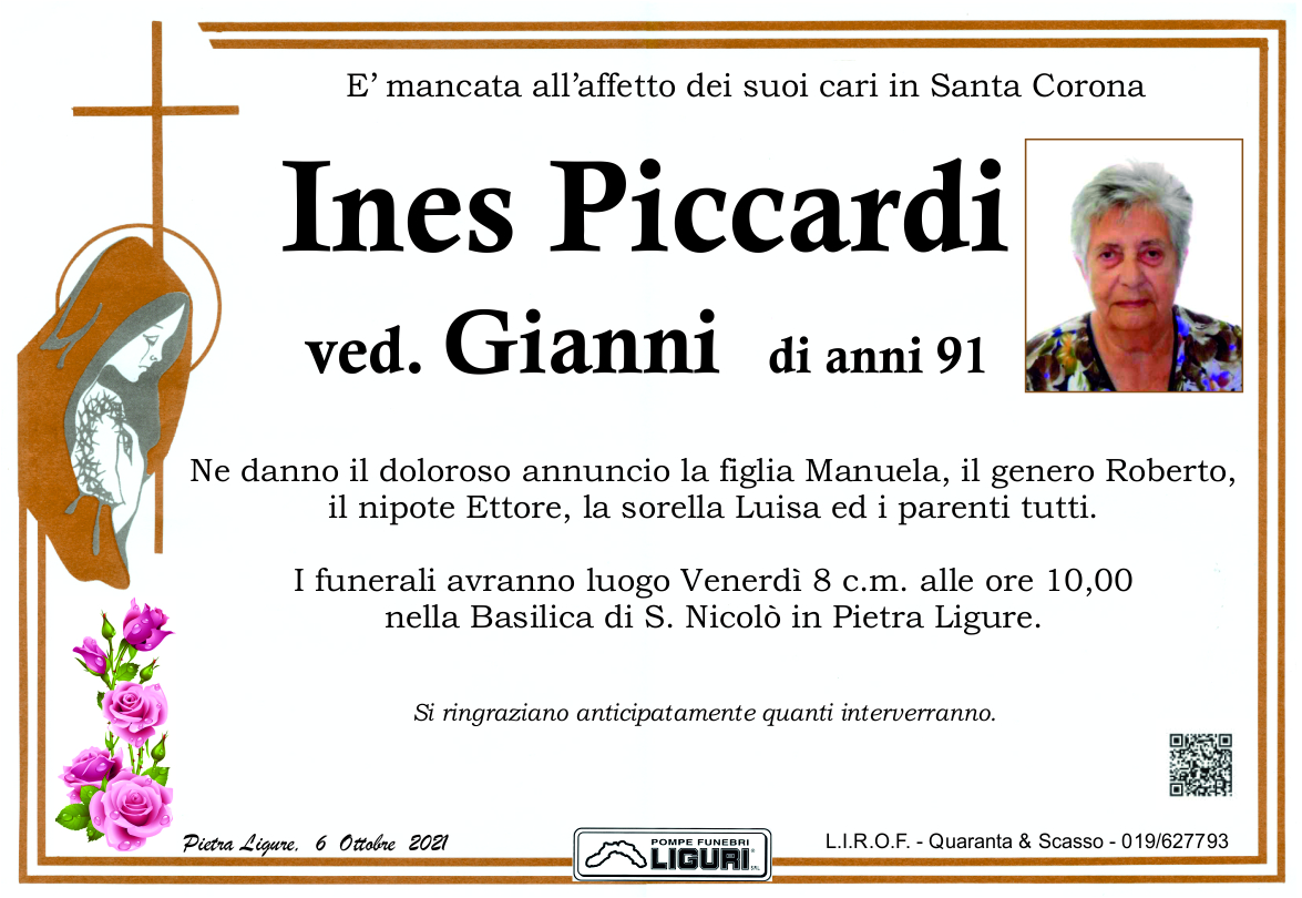 lutto PICCARDI